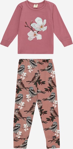Walkiddy Pajamas in Pink: front