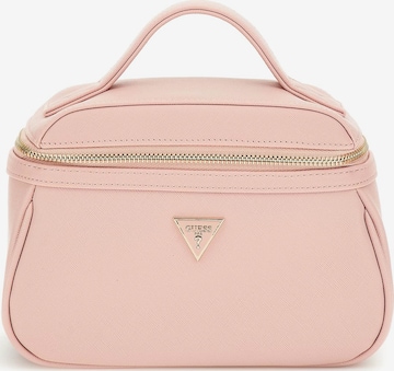 GUESS Toiletry Bag in Pink: front