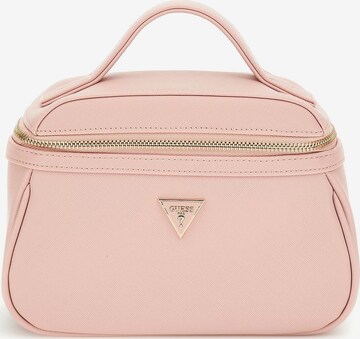 GUESS Toiletry Bag in Pink: front