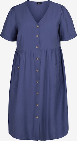 Zizzi Shirt Dress 'Ilya' in Blue: front