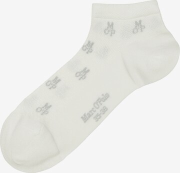 Chaussettes Marc O'Polo en blanc : devant