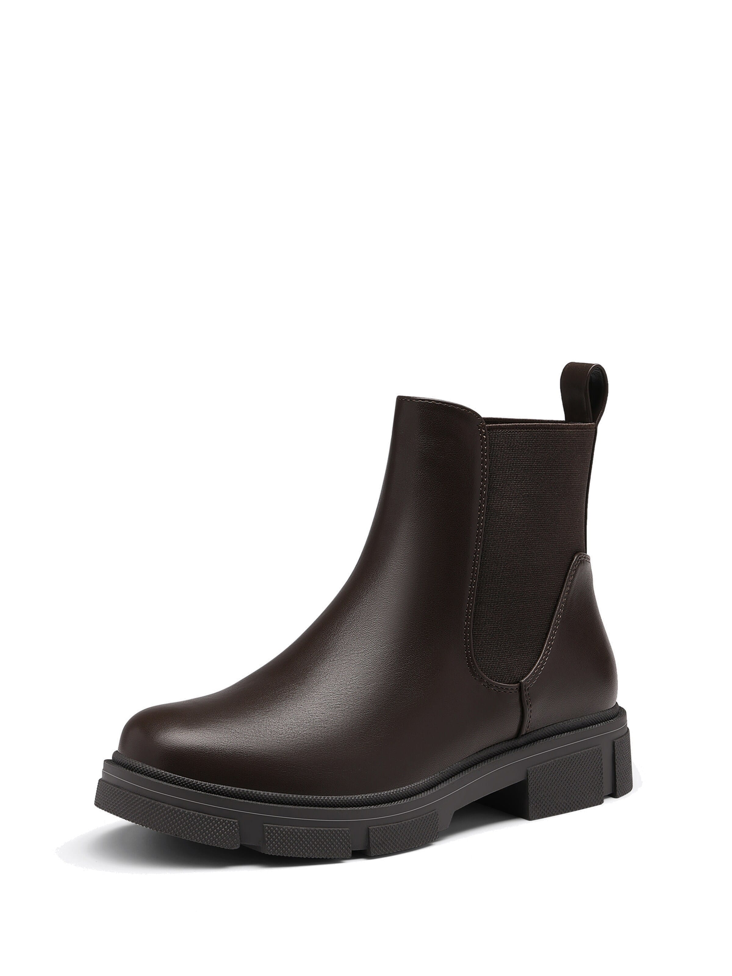Dream Pairs Chelsea Boots in Brown: front