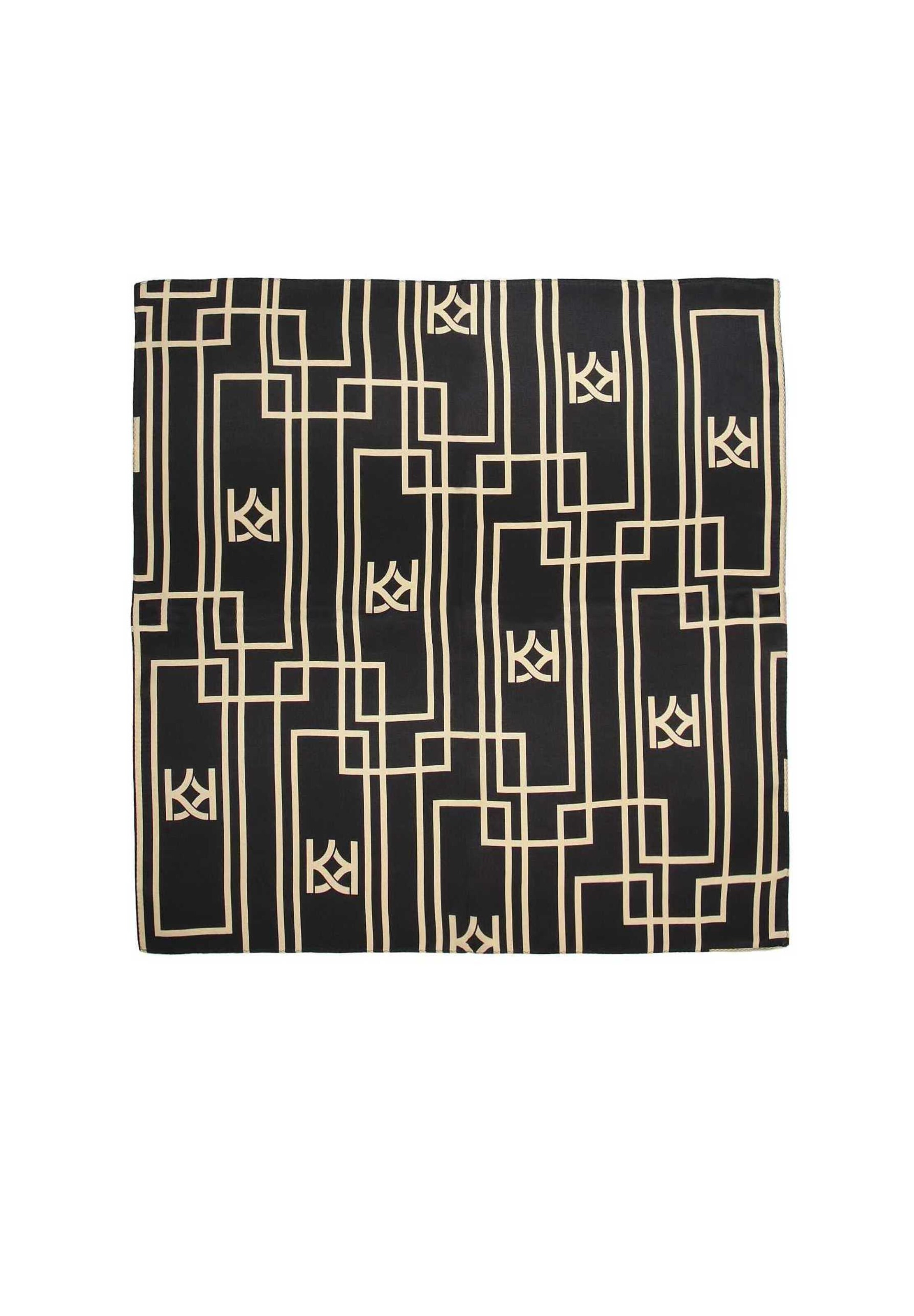 Kazar Tuch in gold / schwarz, Produktansicht