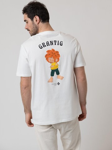 Bavarian Caps Shirt 'Grantler Klub: Pumuckl'‌‌‌‌‌‌‌‌ in Weiß