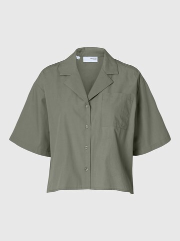 SELECTED FEMME Blouse in Groen: voorkant