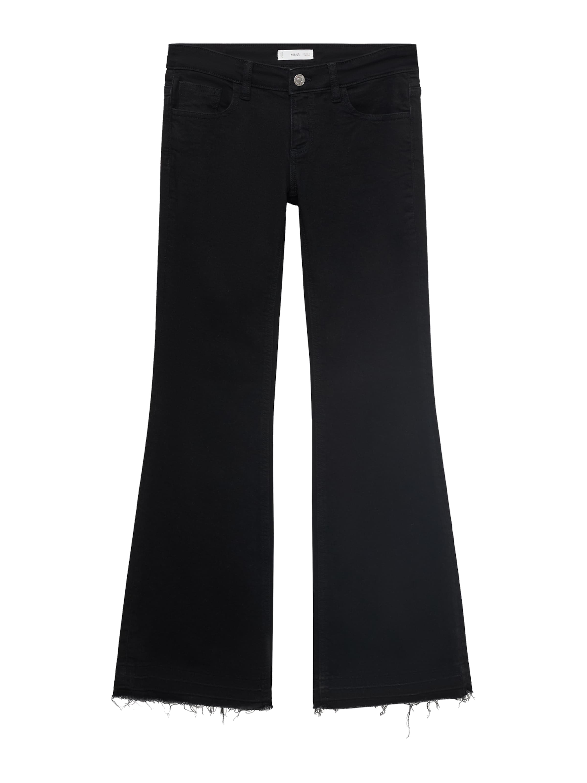 MANGO TEEN Na zvonec Kavbojke | črna barva: sprednja stran