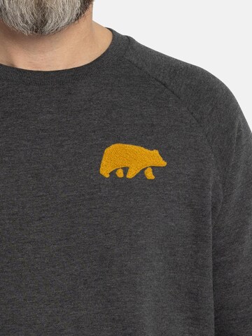 FORSBERG Sweatshirt 'mit Frottee Logo' in Grey