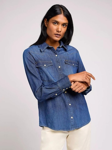 Lee Bluse in Blau: Vorderseite