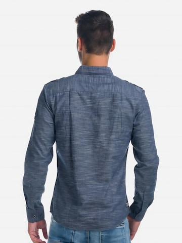 KOROSHI - Ajuste regular Camisa en azul