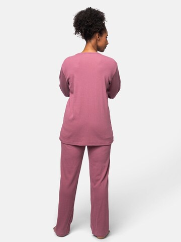 greenjama Pajama Shirt 'Derby-Rib' in Purple