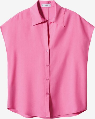 Bluză 'LIM' de la MANGO pe roz: față