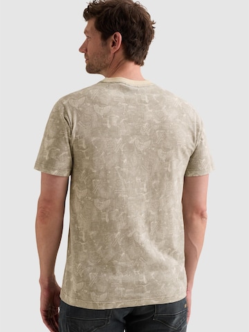 PME Legend - Camiseta 'T-shirt in slub jersey with subtle allover print' en beige