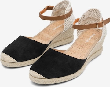 Bianco Espadrilles 'ANNA' in Schwarz