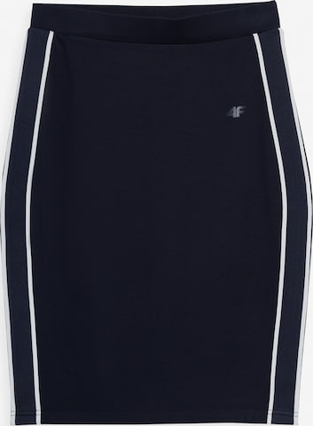 4F Athletic Skorts in Black: front