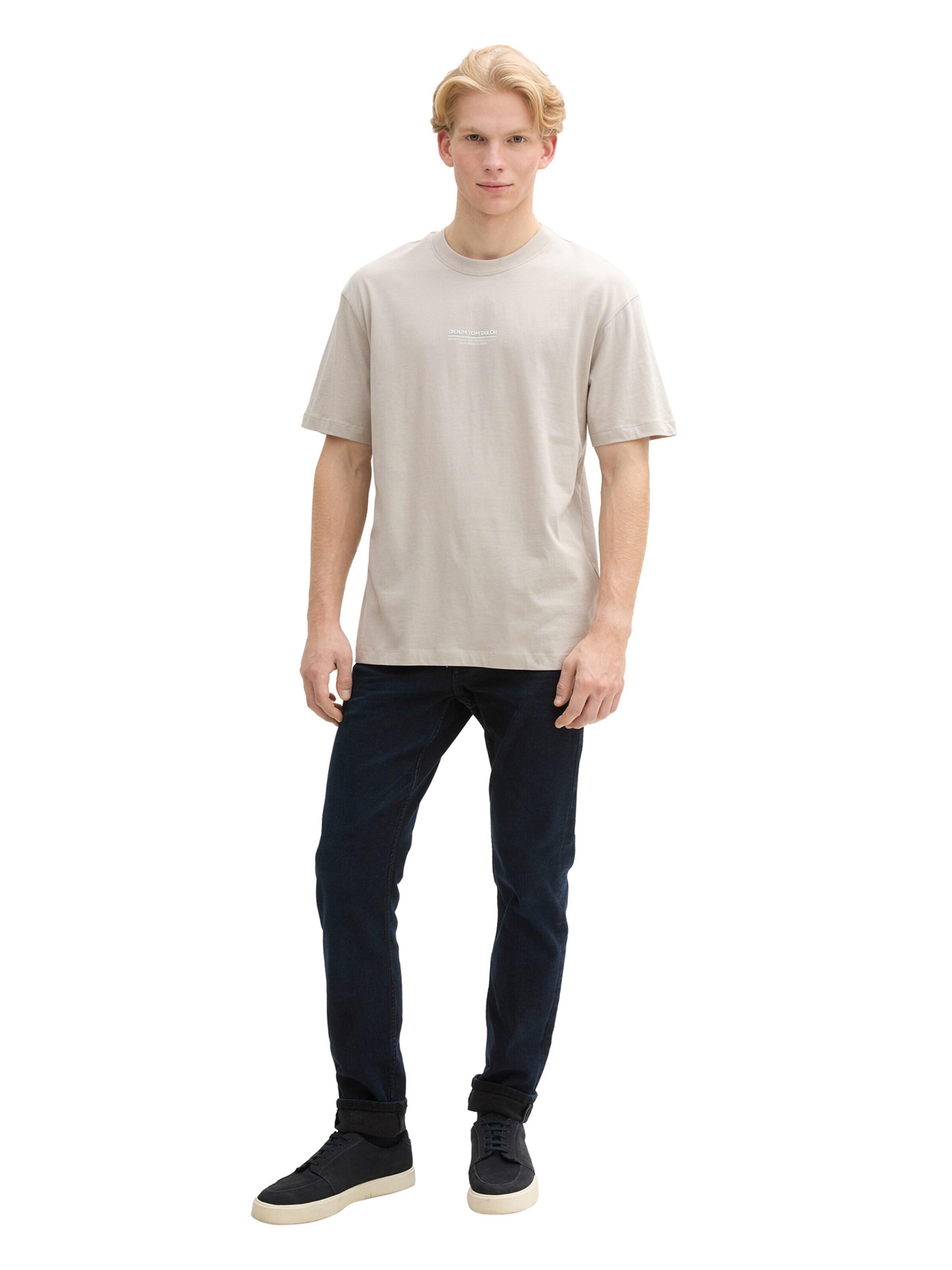 TOM TAILOR DENIM Tričko - Sivá