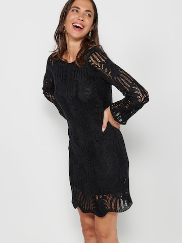 KOROSHI Knitted dress in Black
