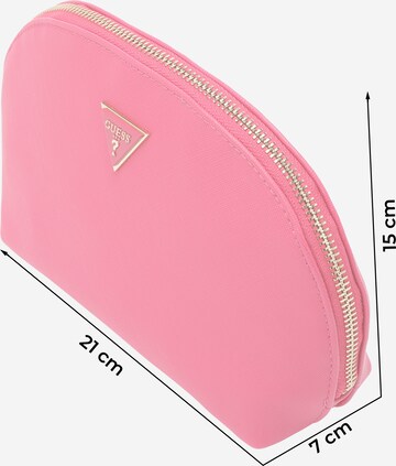 GUESS Toiletry Bag 'Dome' in Pink