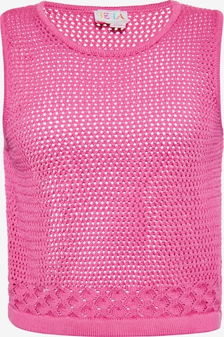 IZIA Knitted Top in Pink: front