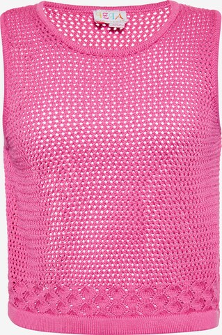 Tops en tricot IZIA en rose : devant