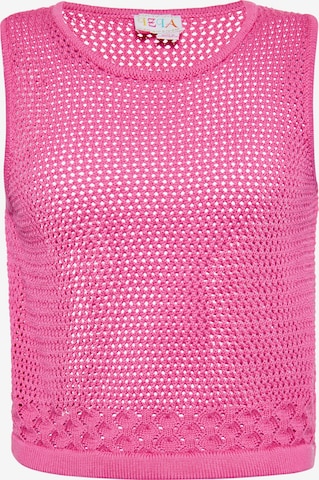 Tops en tricot IZIA en rose : devant