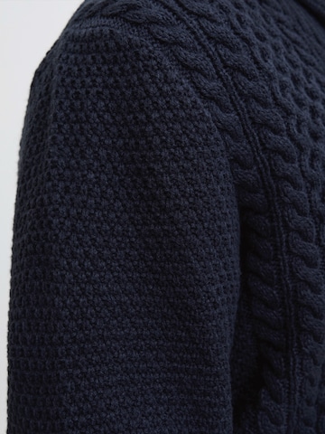 JACK & JONES Knit cardigan 'JJPAUL' in Blue