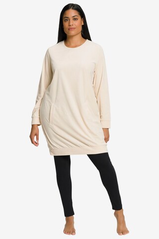 Ulla Popken Sweatshirt in Beige: voorkant