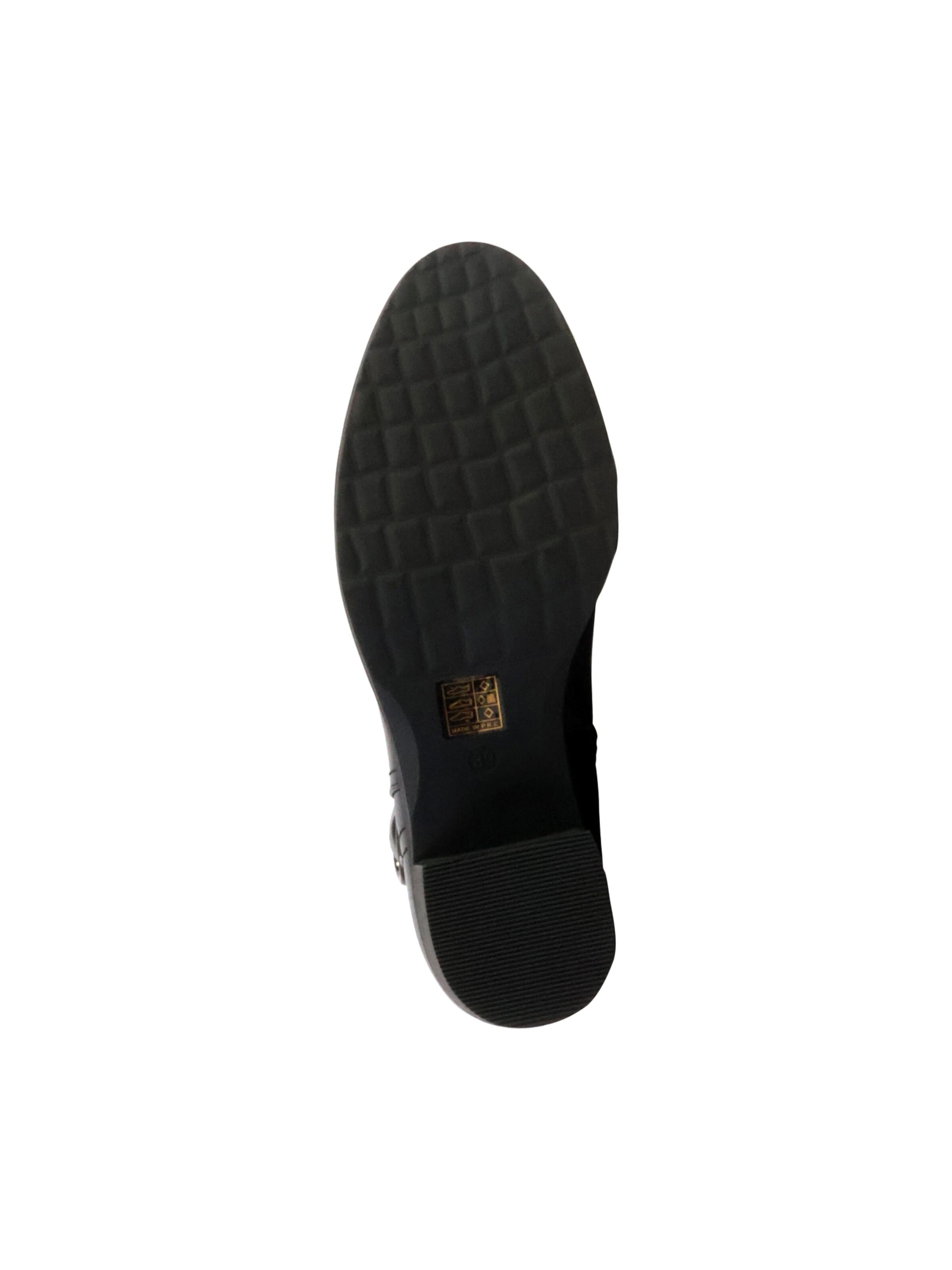 Bottines 'Stiefeletten mit Reißverschluss am Absatz' Super Mode en noir