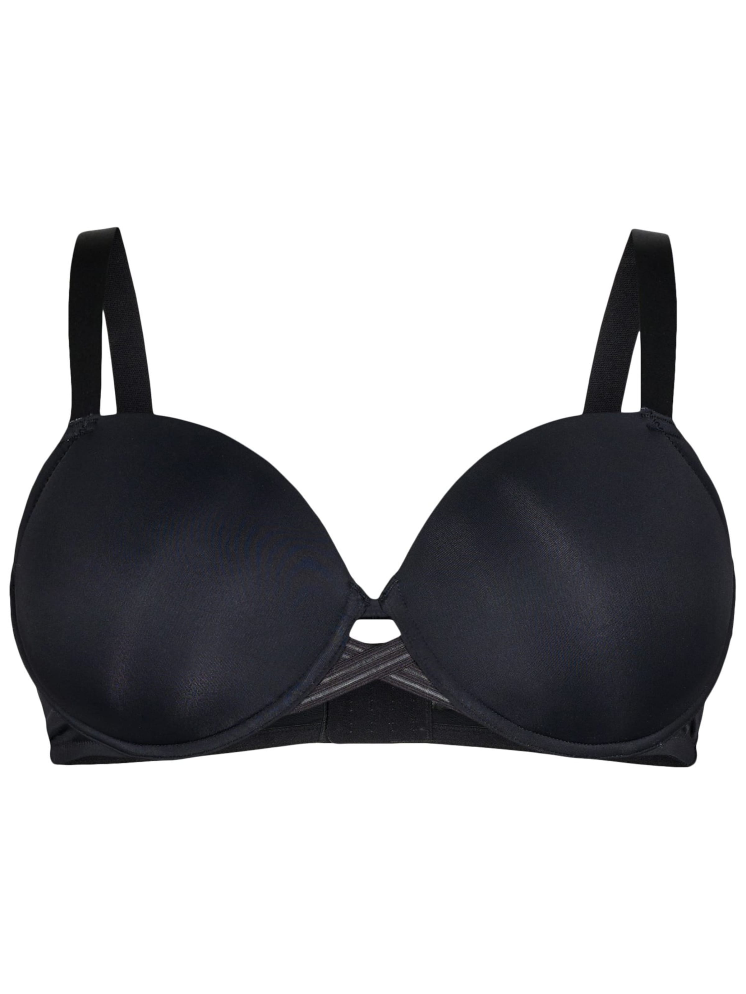 Push-up Soutien-gorge &#x27;Ldebbie&#x27; Devoted by Zizzi en noir : devant