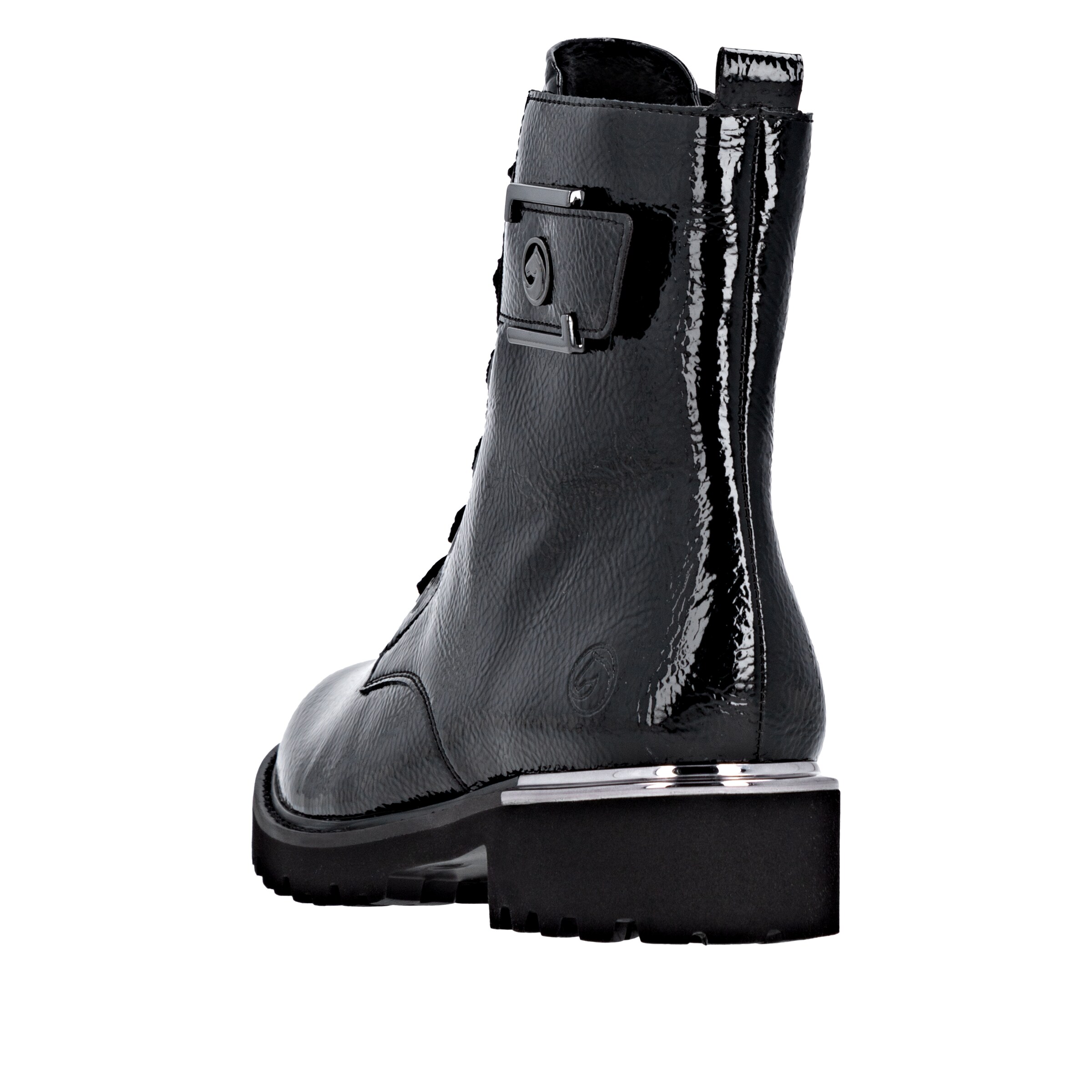 REMONTE Schnürstiefelette in Schwarz