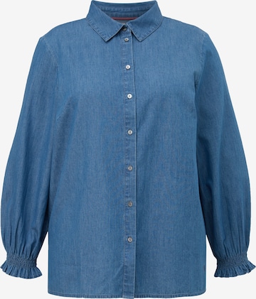 TRIANGLE Blouse in Blue: front