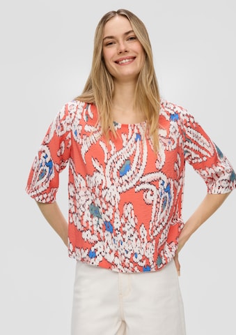 s.Oliver Blouse in Oranje: voorkant