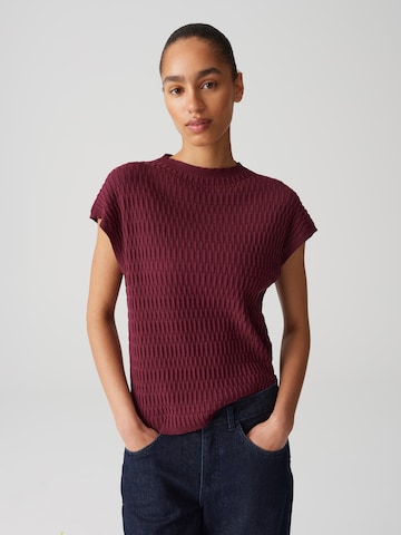 OPUS Sweater 'Puctur' in Red: front