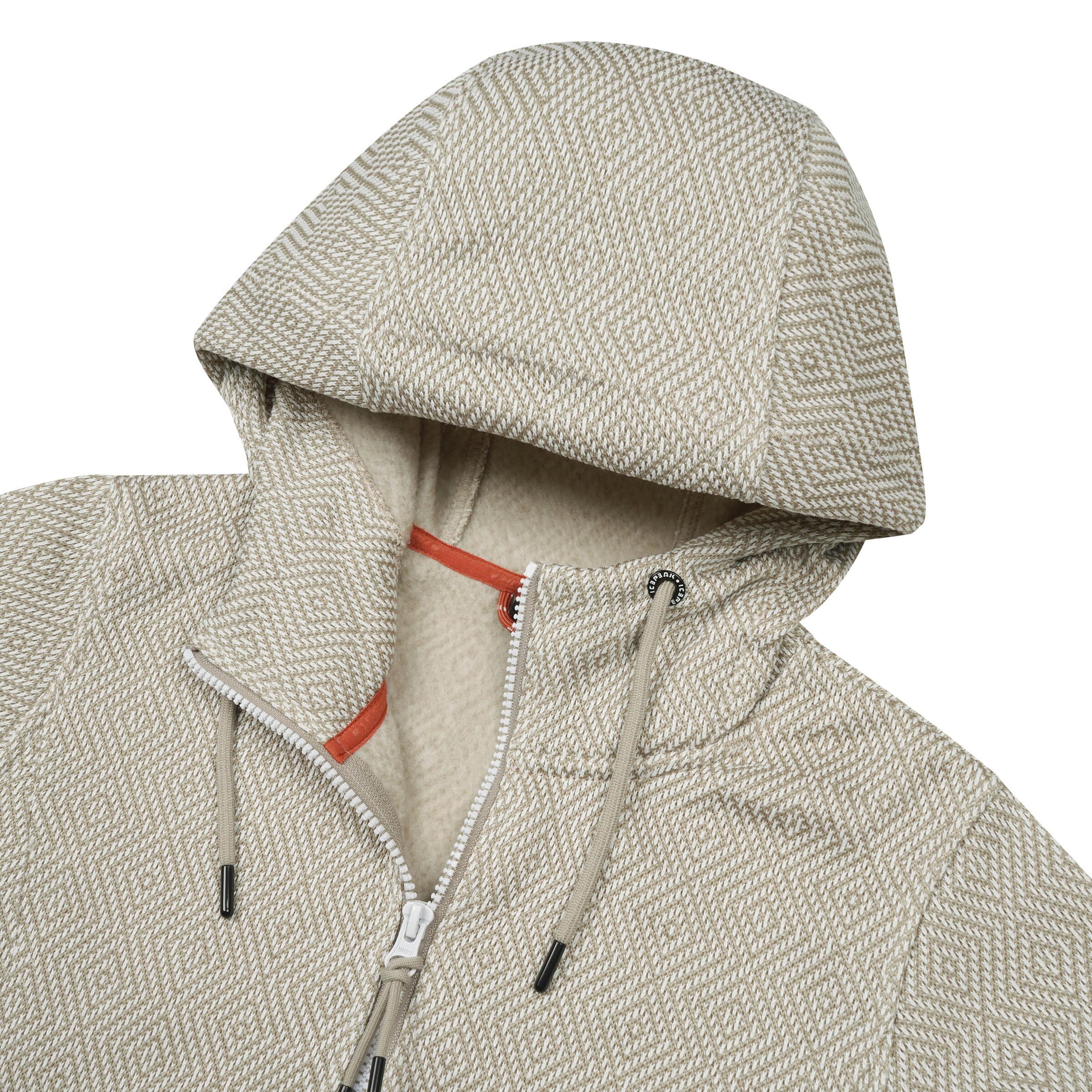 ICEPEAK Athletic Fleece Jacket in Beige