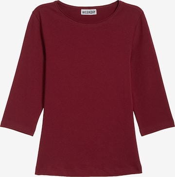 WEEKDAY Shirts 'Enora' i rød: forside