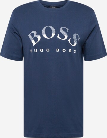 BOSS - Camiseta en azul: frente