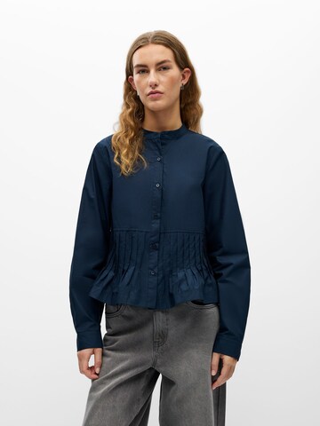 Camicia da donna 'OBJAdona' di OBJECT in blu: frontale