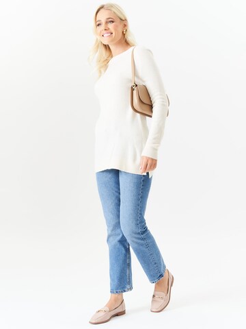 GINI LONDON Stricktop 'Gini Fine' in Weiß