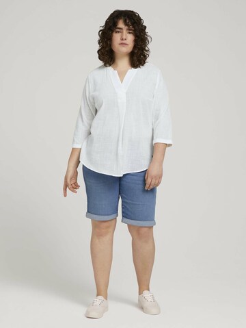 Tom Tailor Women + Blouse in White