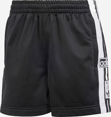 juoda ADIDAS ORIGINALS Standartinis Kelnės 'Adibreak': priekis