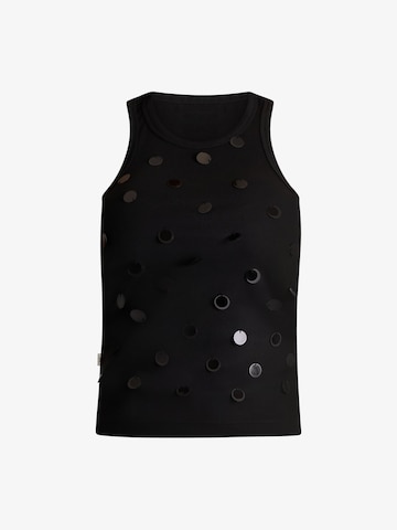 Jijil Tanktops in Schwarz: Vorderseite