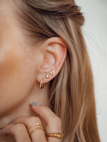 Hey Happiness Ohrringe 'Elegant Trio'‌‌‌‌‌‌‌‌‌ in Gold: Vorderseite