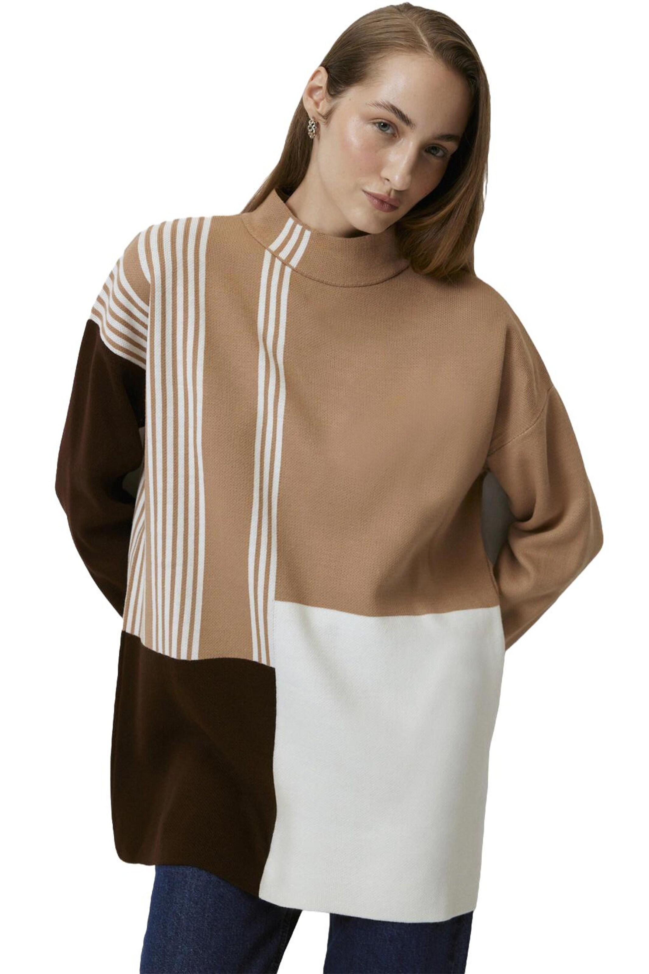 Touche Prive Trui in Bruin