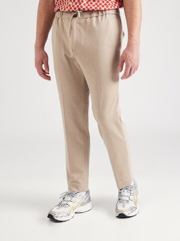 SCOTCH & SODA Regular Pleated Pants in Beige: front