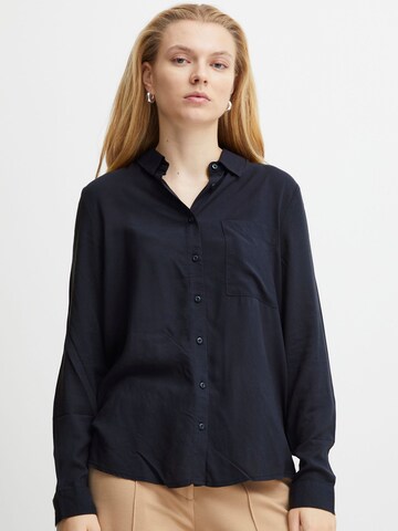 ICHI Bluse 'MAIN' in Blau: Vorderseite