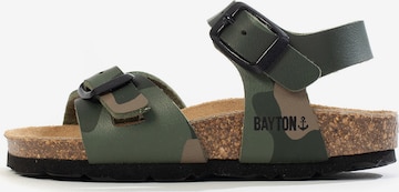 Bayton Sandal 'Pegase' in Green: front