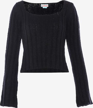 Pull-over Libbi en noir : devant