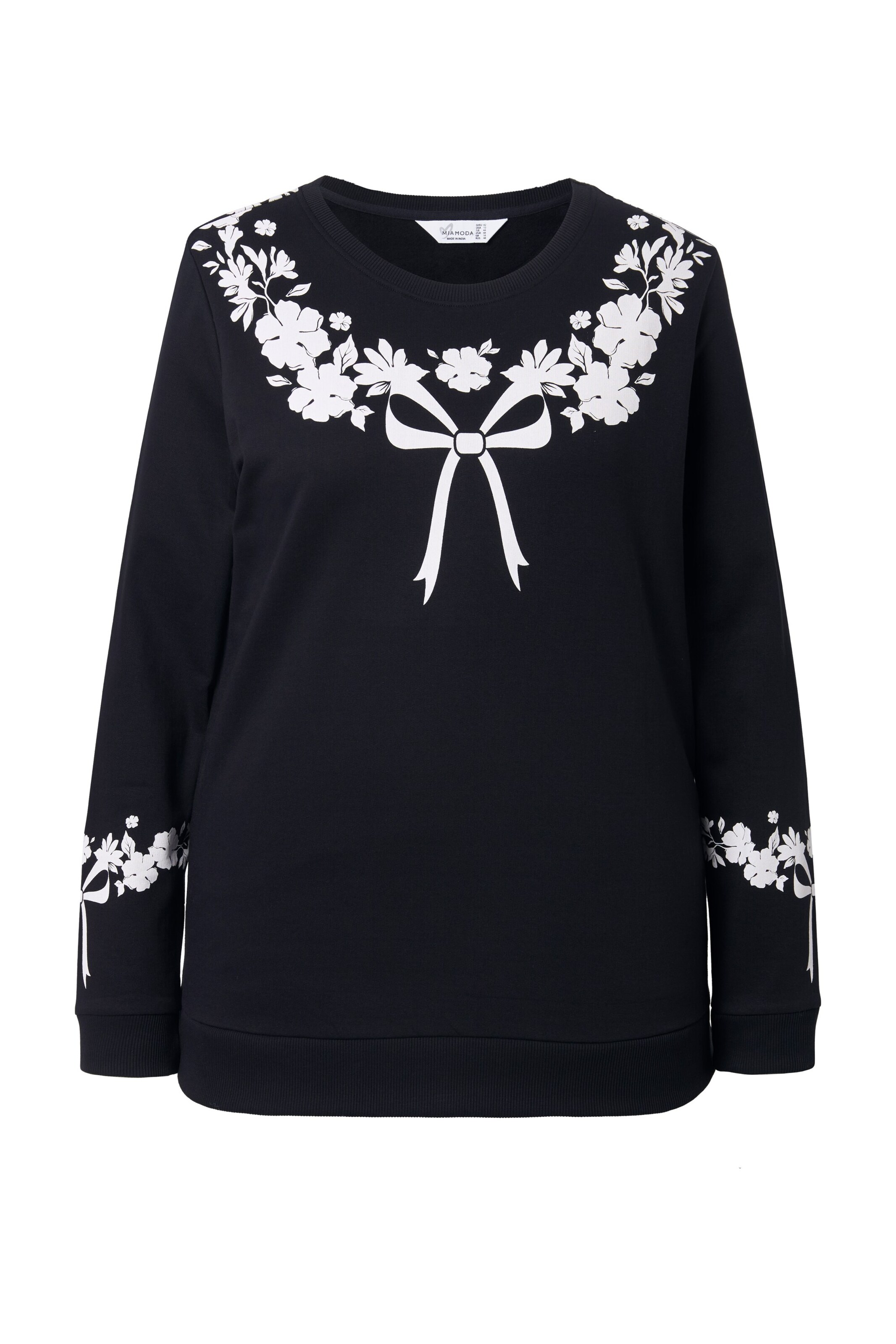 MIAMODA Sweatshirt in Zwart: voorkant