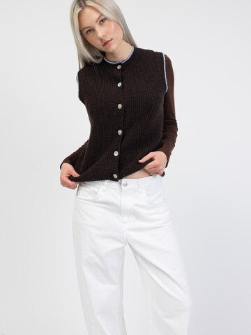 BROKE + SCHÖN Knitted Vest in Brown