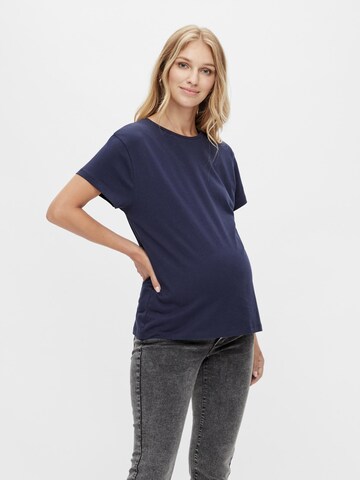 MAMALICIOUS Shirt 'MLSophia' in Blauw: voorkant
