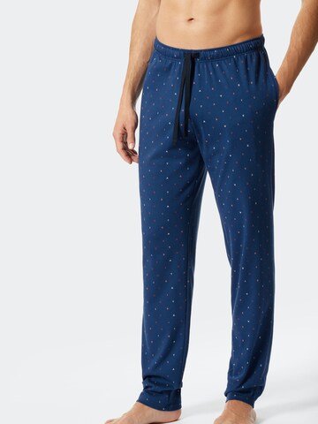 SCHIESSER Pajama Pants 'Mix & Relax' in Blue: front